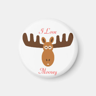 Imán Amor Moosey de Head_I de los alces