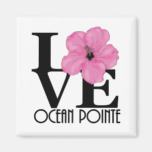 Imán AMOR Océano Pointe Hawaii Pink Hibiscus