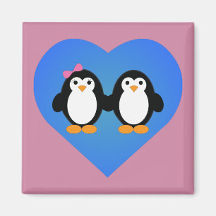 Imán Amor pingüino