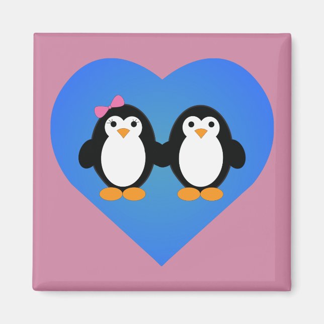 Imán Amor pingüino (Frente)