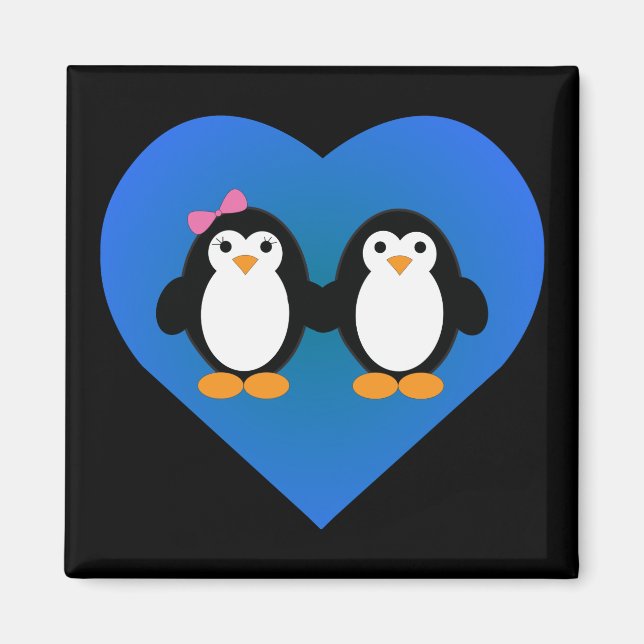 Imán Amor pingüino (Frente)