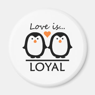 Imán Amor pingüino