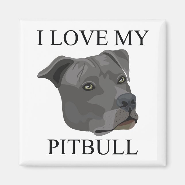 Imán ¡Amor PITBULL! (Frente)