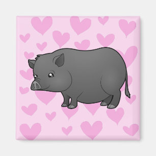Imán Amor por cerdos miniatura