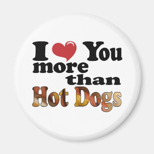 Imán Amor por Hot Dogs