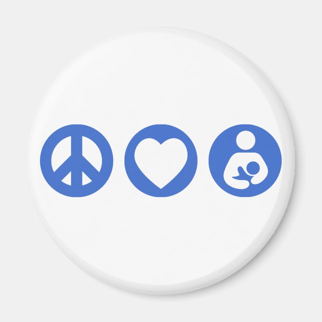 Imán Amor por la paz Lactancia (Frente)