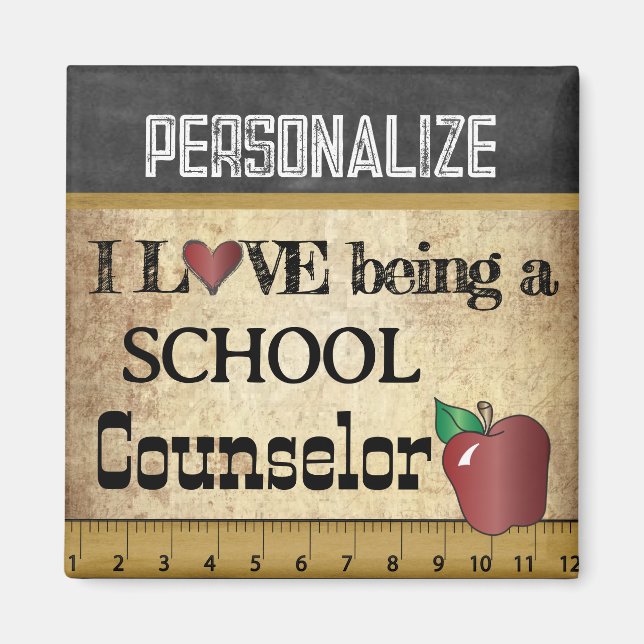 Imán Amor por ser consejero escolar (Frente)