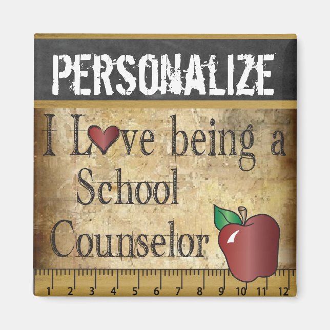 Imán Amor por ser consejero escolar (Frente)