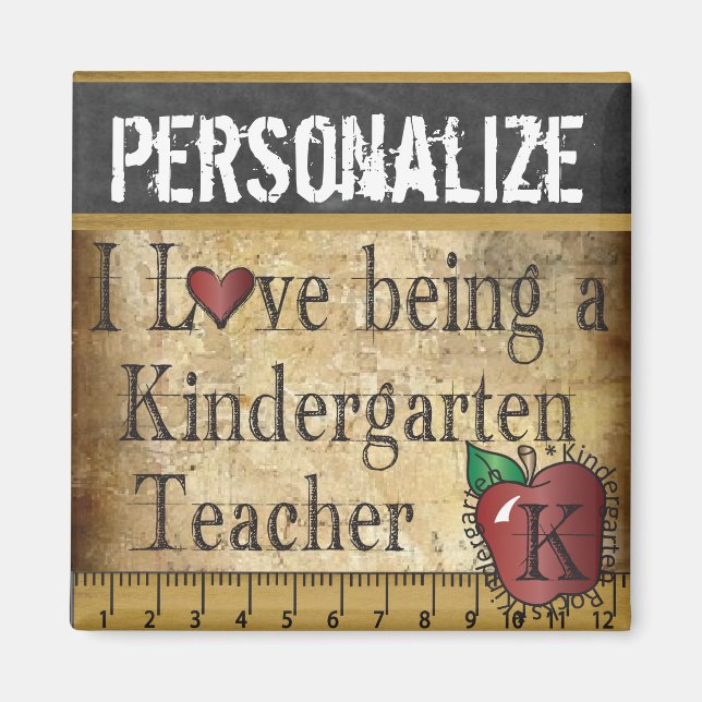 Imán Amor por ser profesor de Kindegarten (Frente)