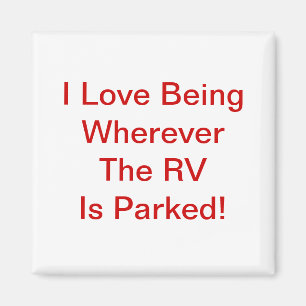 Imán ¡Amor que es dondequiera que se parquee rv!