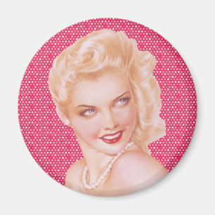 Imán Amor retro de los años 40