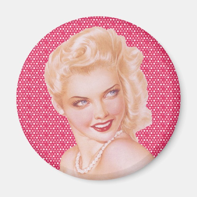 Imán Amor retro de los años 40 (Frente)