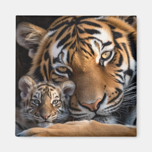 Imán Amor salvaje por la libertad de belleza animal tig