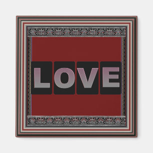 Imán Amor Square Magnet