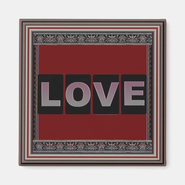 Imán Amor Square Magnet (Frente)