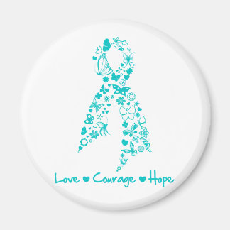 Imán Amor Valor Esperanza Mariposa - Cáncer ginecológic
