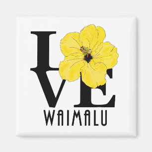 Imán AMOR Waimalu Amarillo Hibiscus