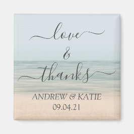 Imán Amor y agradecimiento al Boda hawaiano vintage Bea