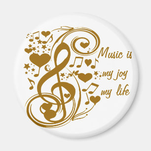 Imán Amor y alegría - Oro_