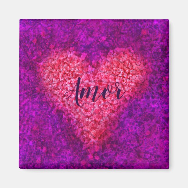 Imán Amor y corazón iman (Frente)