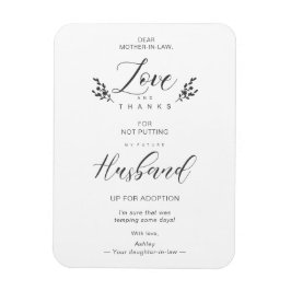 Imán Amor y gracias a la divertida suegraEscritura a ma