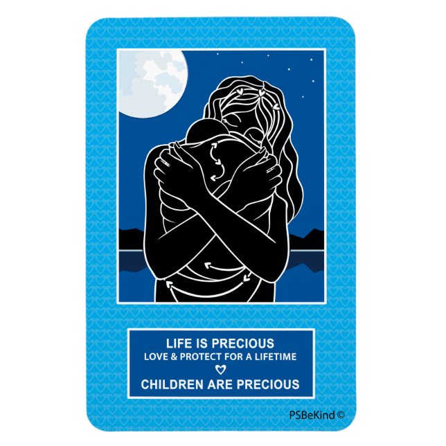 Imán Amor y protección 1_imán flexible 4"x6" (Vertical)