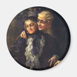 Imán Amor y romance vintage, arte victoriano romántico