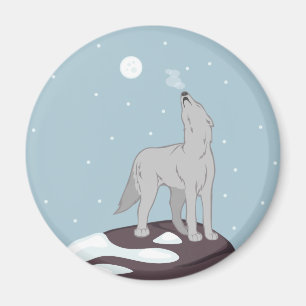 Imán Amortiguando al lobo ártico