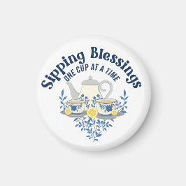 Imán Amortiguando bendiciones una taza a la vez