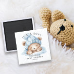 Imán Amortiguar el dedo Baby Shower Favnet<br><div class="desc">La acurrucarse es preferible para una ducha neutra para bebés. Artículos coincidentes disponibles en nuestra tienda.</div>