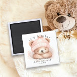 Imán Amortiguar el dedo Baby Shower Favnet<br><div class="desc">La acurrucarse es preferible para una ducha de bebé de chicas. Artículos coincidentes disponibles en nuestra tienda.</div>