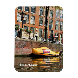 Imán Amsterdam, Canal, Barco de zapatos de madera