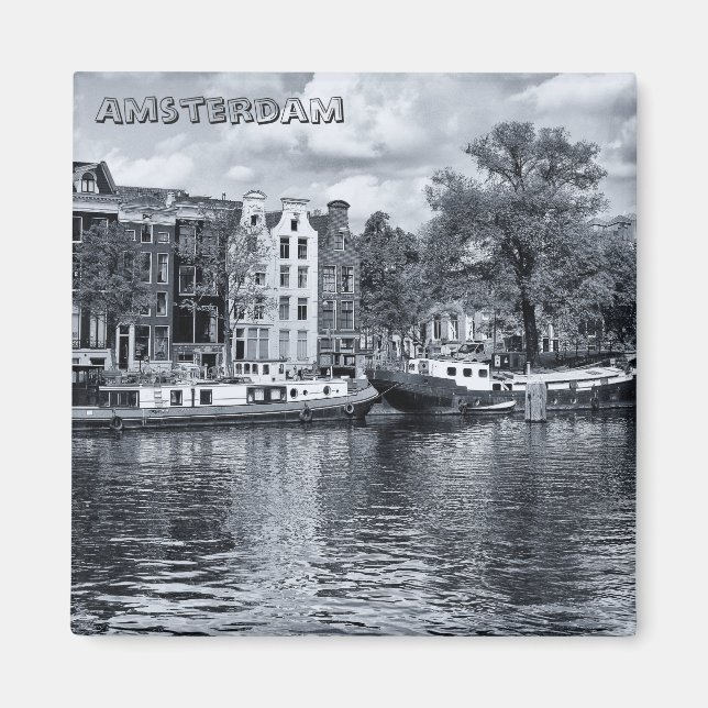 Imán Amsterdam - Caseras, Holanda (Fridge Magnet) (Frente)