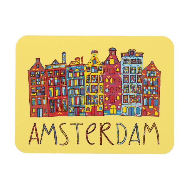 Imán Ámsterdam En Mosaico (Horizontal)