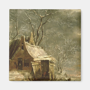 Imán Amsterdam, escena del invierno, siglo XVII