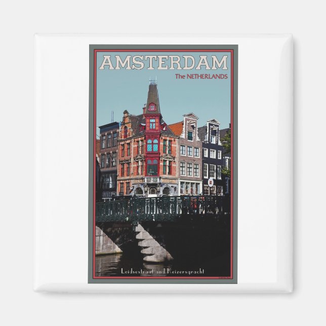 Imán Amsterdam - Leidsestraat - Keizersgracht (Frente)