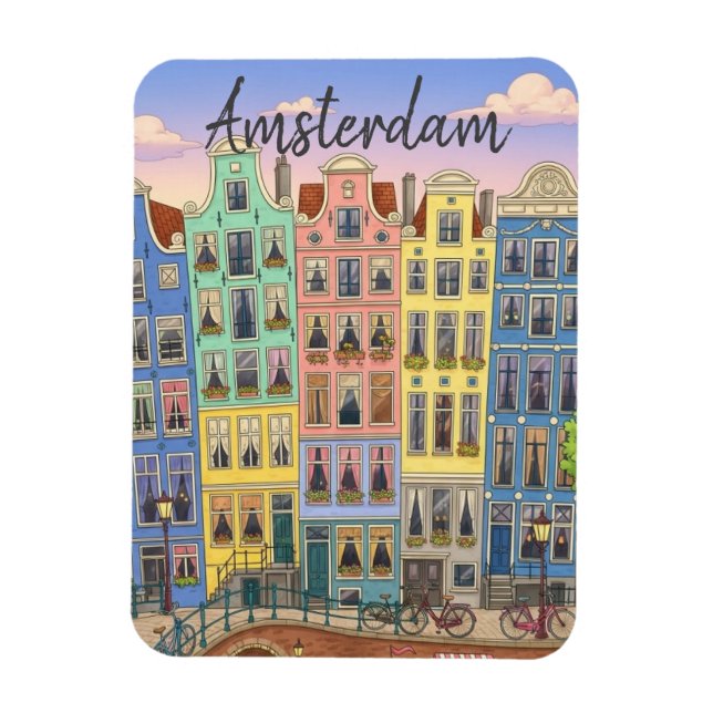 Imán Ámsterdam Países Bajos (Vertical)