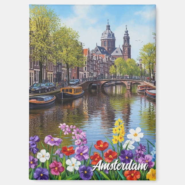 Imán Ámsterdam Países Bajos (Anverso)