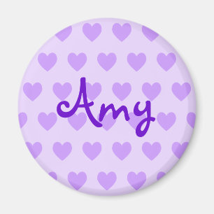 Imán Amy en morado