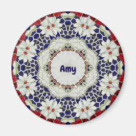 Imán AMY ~ Patrón personalizado de Pascua Fractal ~ Mag