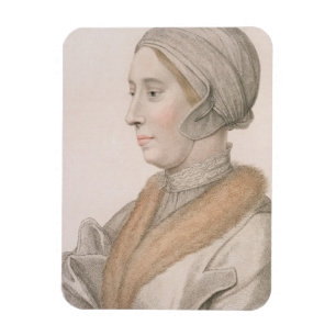 Imán Ana Bolena (1507-36) grabado por Francisco Bartol