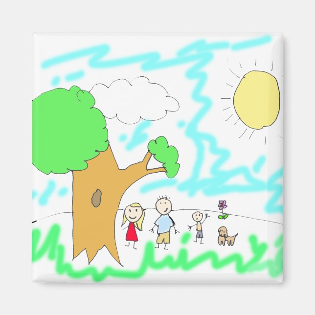 Imán Añade a esto las obras de arte de tus hijos (Frente)