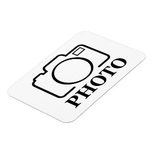 Imán Añadir Boda fotográfico personalizado moderno eleg