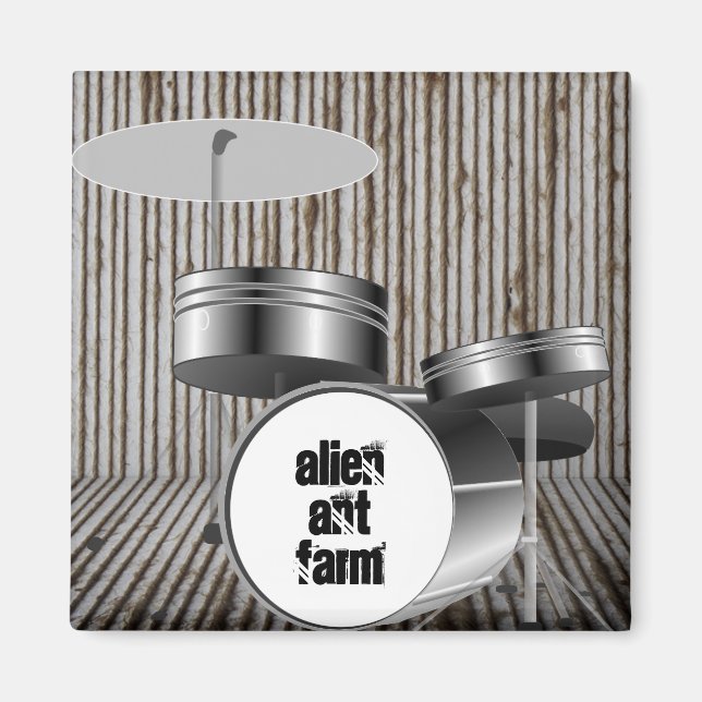 Imán Añadir el nombre de la banda (Frente)