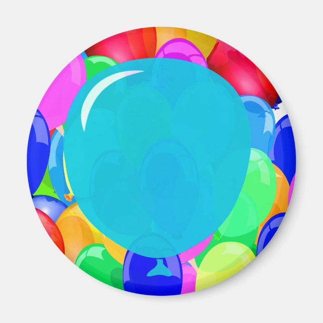 Imán Añadir el texto al globo (Frente)