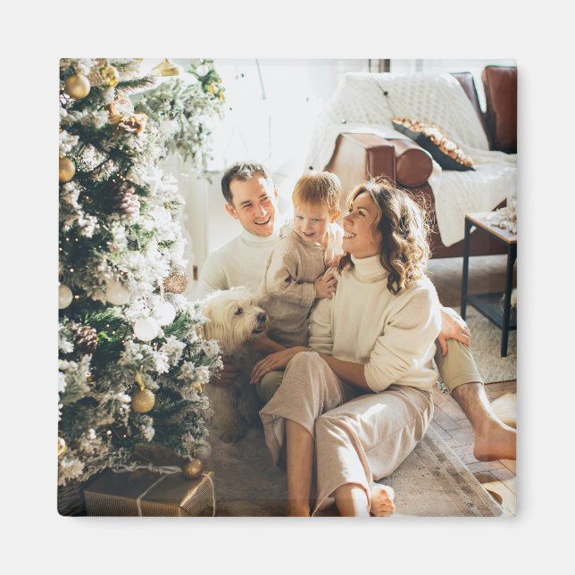 Imán Añadir su propia foto (Frente)