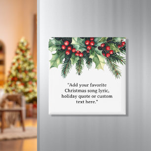 Imán Añadir sus propios Navidades de presupuesto Floral