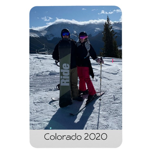 Imán Añadir tu propia foto personalizada (Vertical)