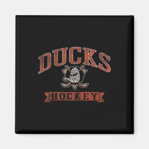 Imán Anaheim Ducks Hockey Vintage Negro Nhl Licencia Of