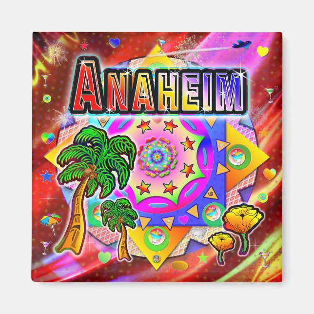 Imán Anaheim Tropical Friends Magnet (Frente)